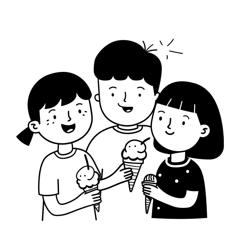 Kids having amazing fun